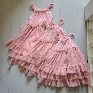 Dusty RoseTutu Twirl Sundresses, size 3, 5, 8 yrs.